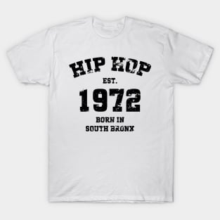 Hip Hop Est. 1972 Born In South Bronx v4 T-Shirt